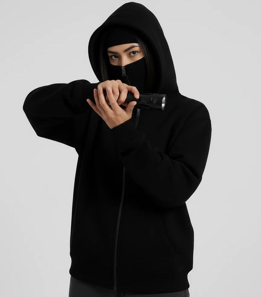 UNISEX Balaclava Winter Zipper Hoodie Providing Warm Protection With Comfortable Fit Everyday Winter Wear