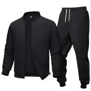Men's Polyester Plain Zipper Track Suit