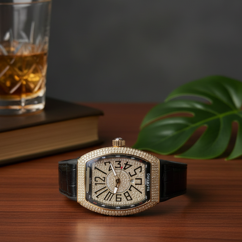 Franck Muller Vanguard Yachting Diamond Edition (without Box) ( black)