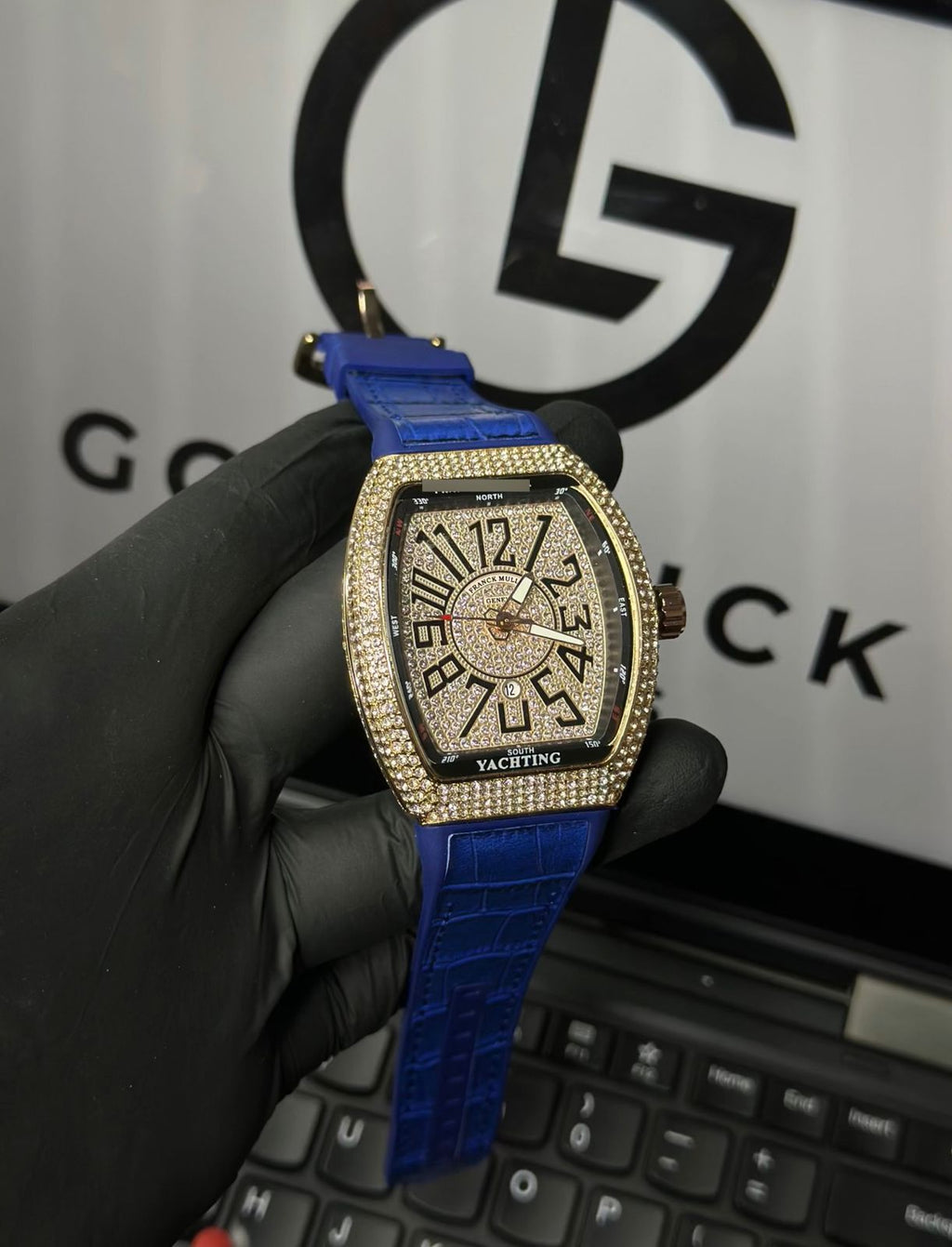 Franck Muller Vanguard Yachting Diamond Edition (without Box) ( black)